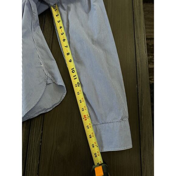 Thomson Shirtings J Crew 2 Ply Office Business Casual Button Up Shirt Size Lg - Picture 9 of 11